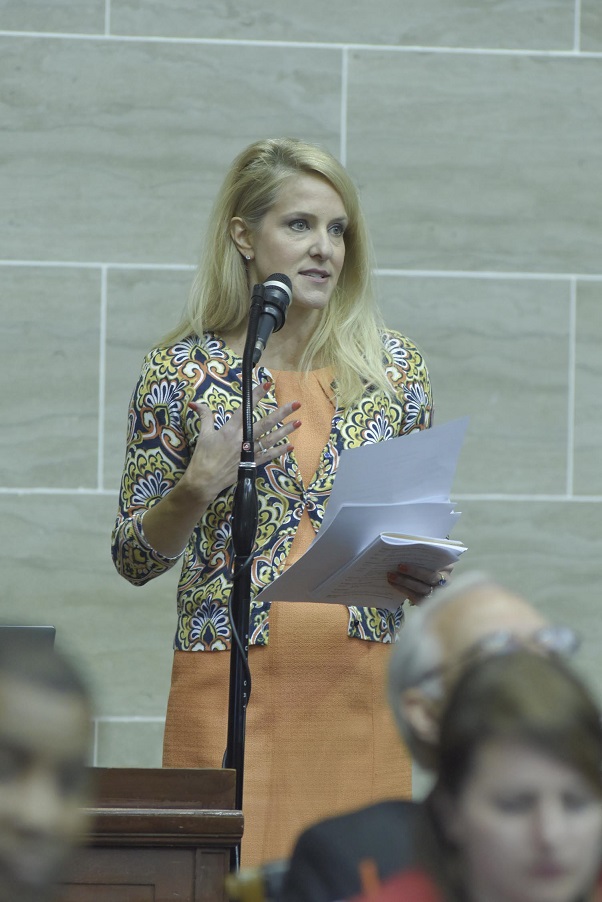 Representative Tracy McCreery (photo; Tim Bommel, Missouri House Communications)